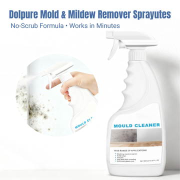 Dolpure Mold & Mildew Remover Spray - Professional Strength Cleaner for Bathroom, Wall, Tile & Grout | With Natural Lysozyme | No Scrubbing Needed, 500ml