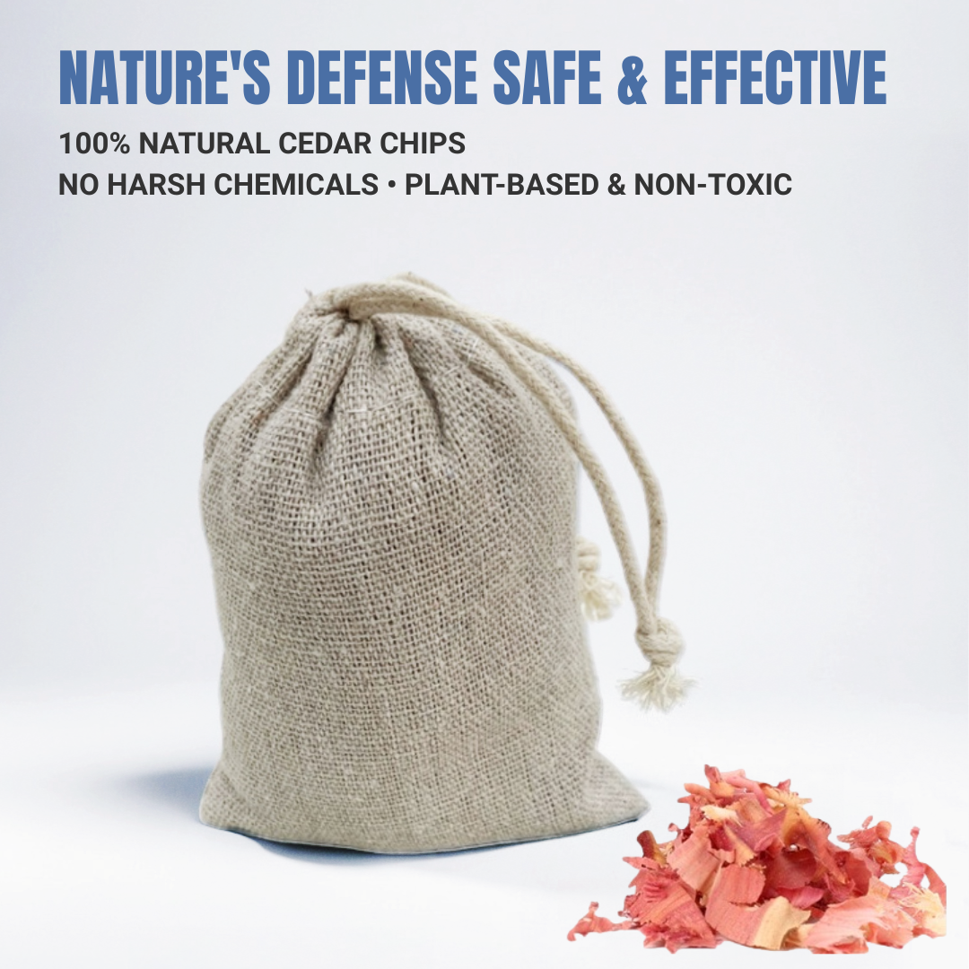 Dolpure Red Cedar Wood Sachets - Natural 3-in-1 Odor Eliminator, Moisture Absorber & Mold Preventer for Closet, Wardrobe & Storage | Safe for Wool, Clothes & Family