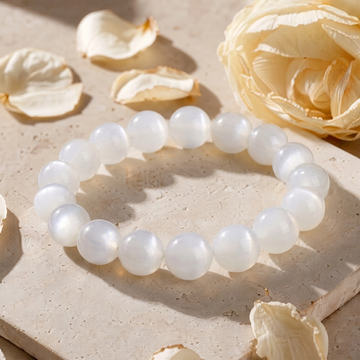White Moonstone Intentional Energy Bracelet