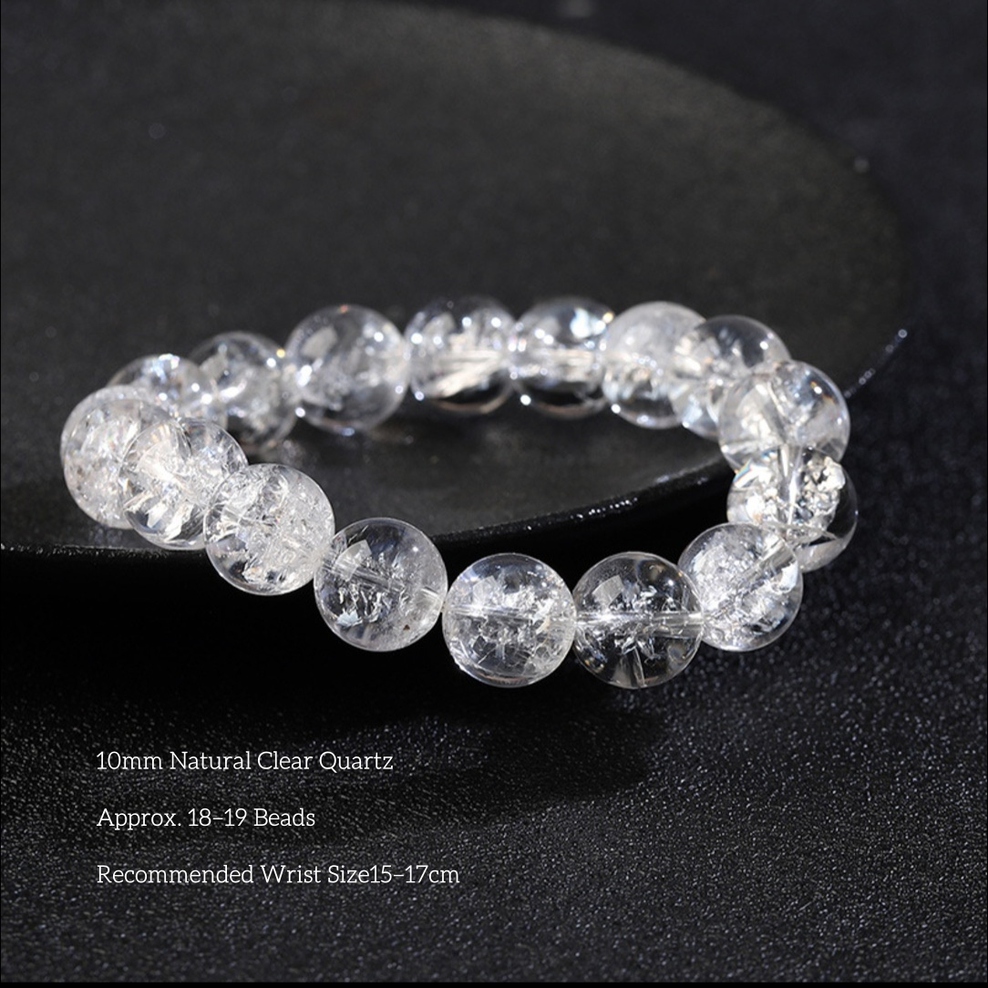 Clear Quartz Bracelet | Natural Crystal Bracelet for Clarity & Everyday Wear