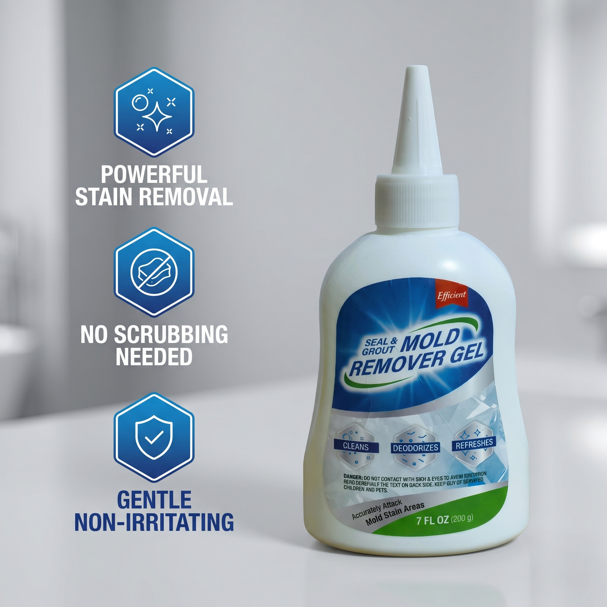 Ultimate Mold & Mildew Remover Gel for Bathroom Tiles & Seals (200g)