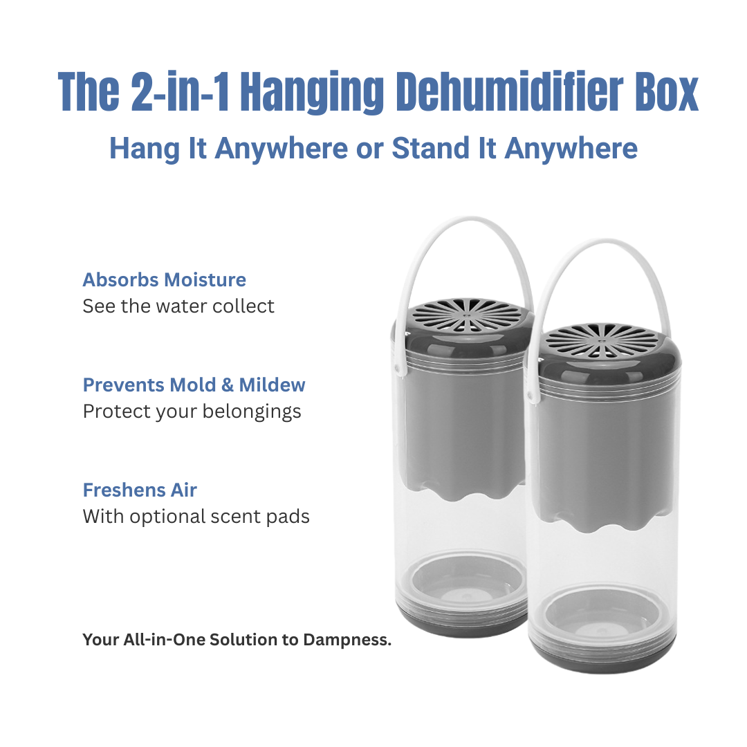 Dolpure | 2-in-1 Hanging Dehumidifier Box | Absorbs Moisture, Prevents Mold