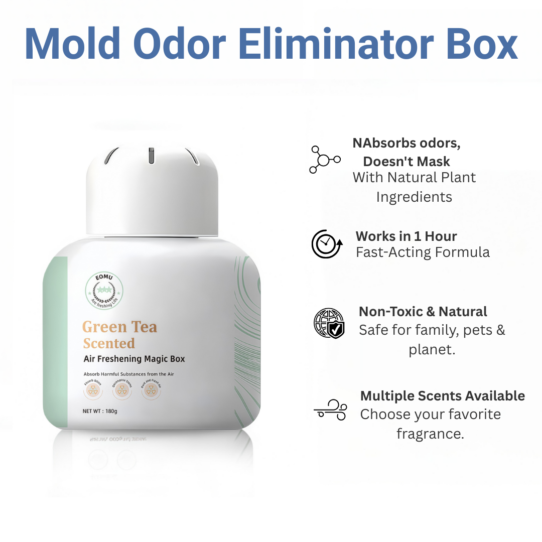 Dolpure Odor Eliminator Box - Molecular Odor Decomposer for Shoes, Car & Home | Breaks Down Smells, Doesn't Mask (180g, 90 Days)