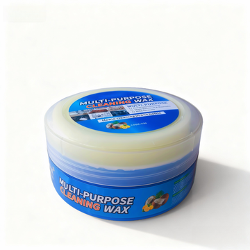 All-in-One Cleaning Wax & Protectant - Natural Plant-Based Formula for Leather Care, Shoe Cleaning, Car Interior, Sofa, Stainless Steel & Tile - Effortless 3-Step Clean