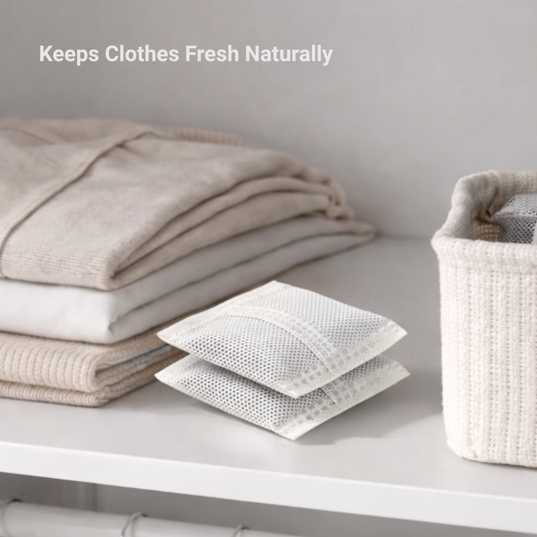 Dolpure Bamboo Charcoal Air Purifying Bags | Odor Absorbing for Small Spaces | 20 Pack (3.5"×3.5")