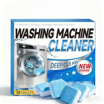 Dolpure Pro-Strength Washing Machine Cleaner Tablets - 12 Count | Powerful Descaling & Mold Removal