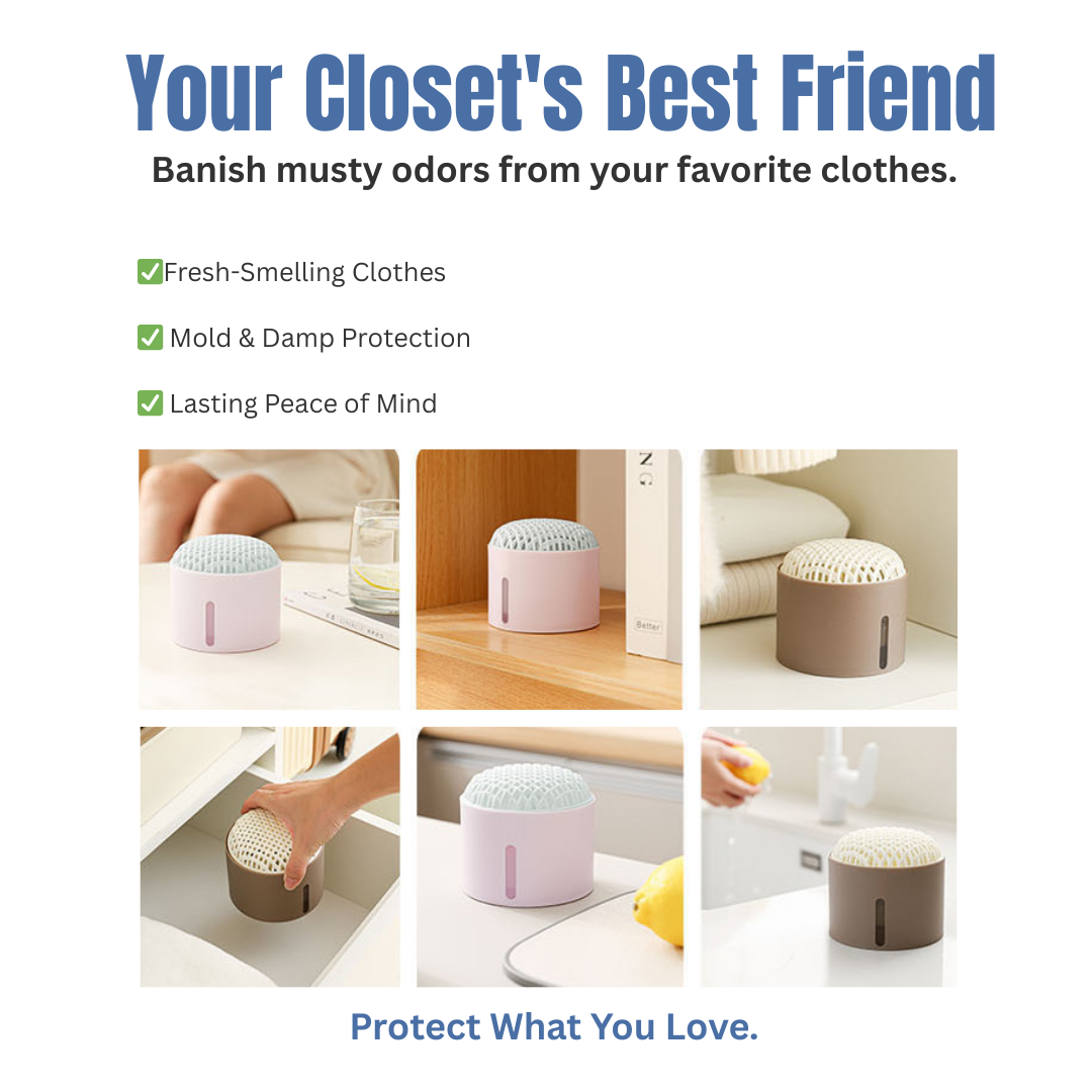 Dolpure Dehumidifier Canister - Powerful Moisture Absorber with Visible Water Collection, Prevents Mold & Odors (20+ Days Effective)