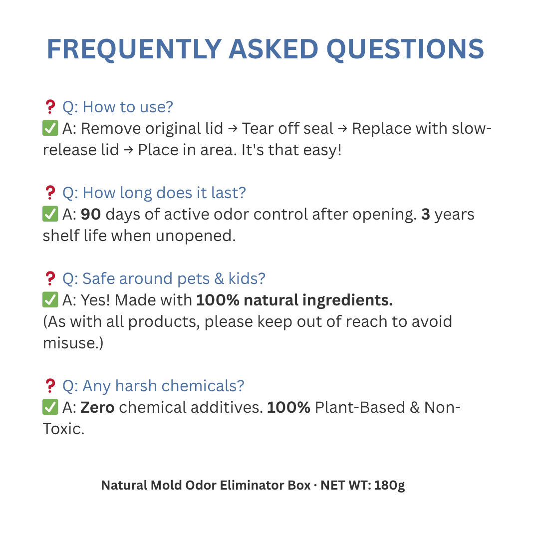 Dolpure Odor Eliminator Box - Molecular Odor Decomposer for Shoes, Car & Home | Breaks Down Smells, Doesn't Mask (180g, 90 Days)