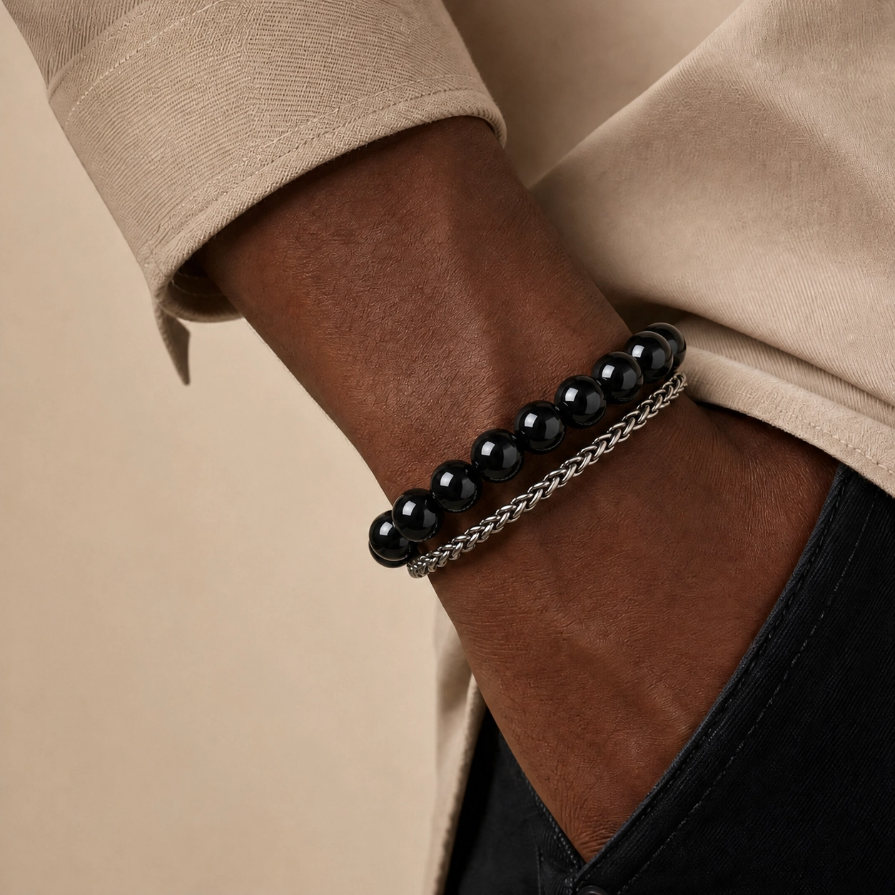 Protection Obsidian Bracelet