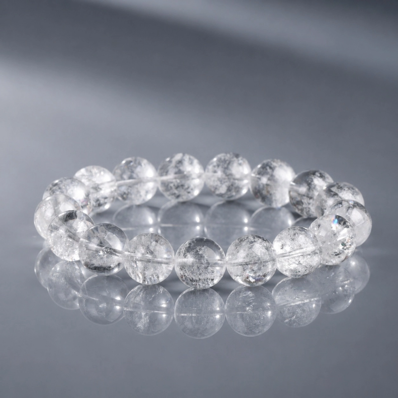 Clear Quartz Bracelet | Natural Crystal Bracelet for Clarity & Everyday Wear