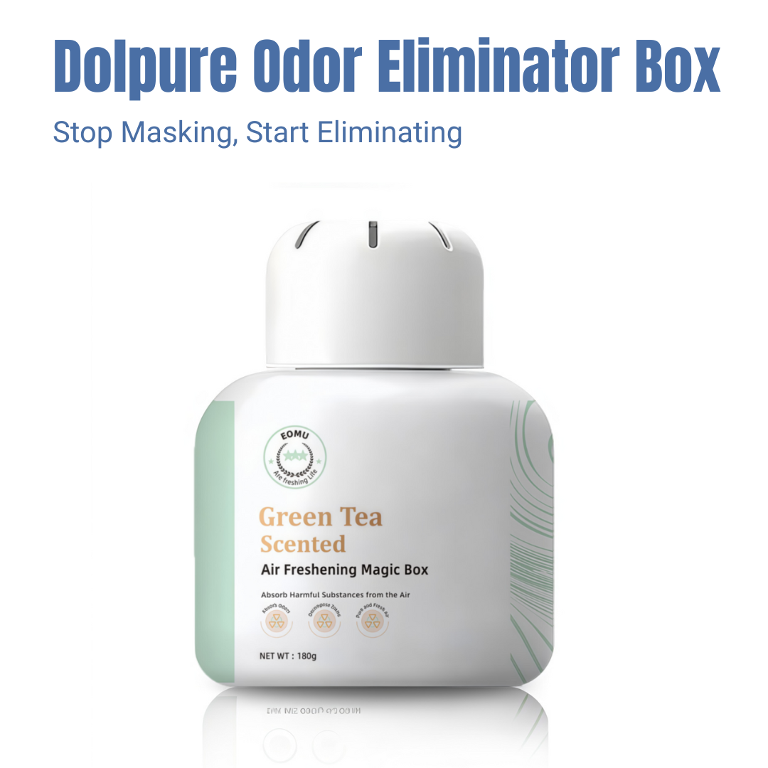 Dolpure Odor Eliminator Box - Molecular Odor Decomposer for Shoes, Car & Home | Breaks Down Smells, Doesn't Mask (180g, 90 Days)