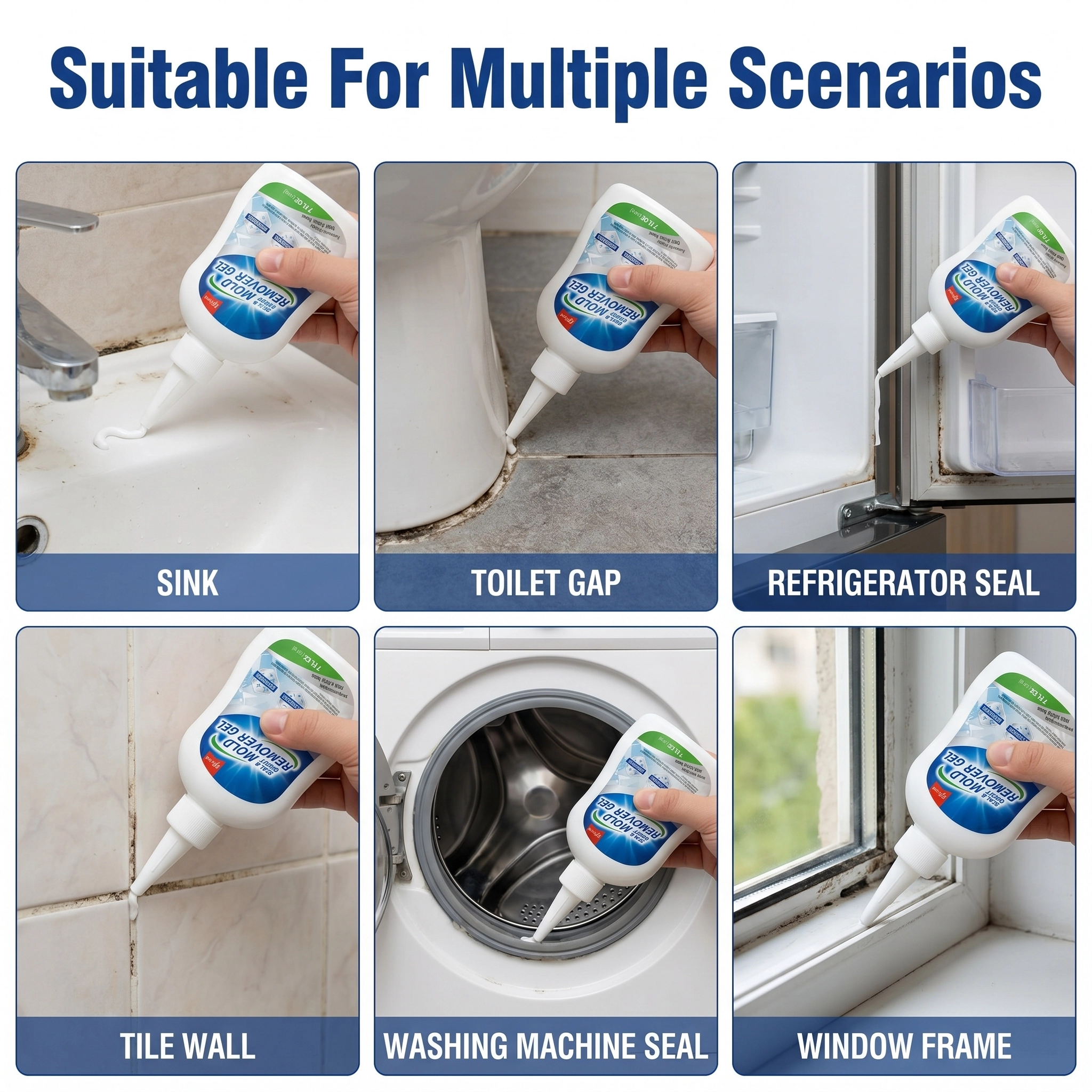 Ultimate Mold & Mildew Remover Gel for Bathroom Tiles & Seals (200g)